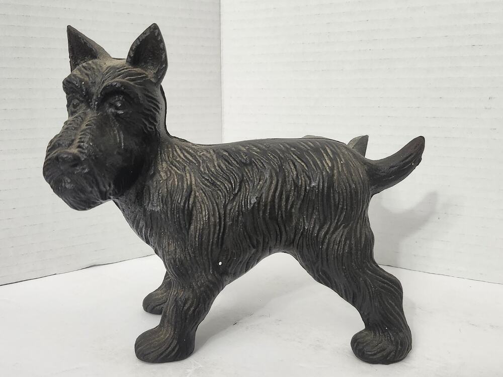 Scottish Terrier Scottie Dog Cast Iron Doorstop 1987 Bandwagon Inc